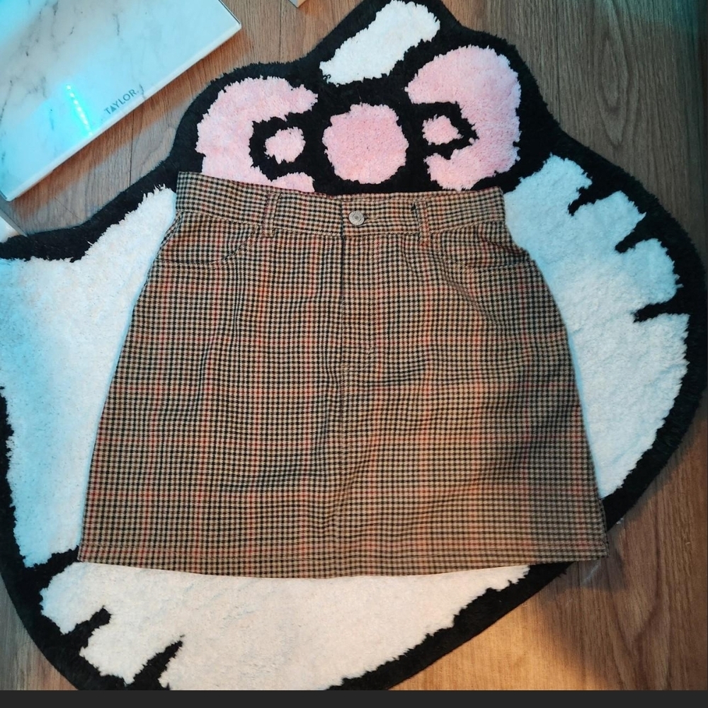 Brown Checkered Skirt - John Galt